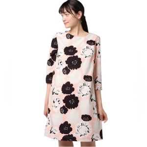 Marimekko Unelma Pieni Pioni Shift Dress Sz 40 Pink
